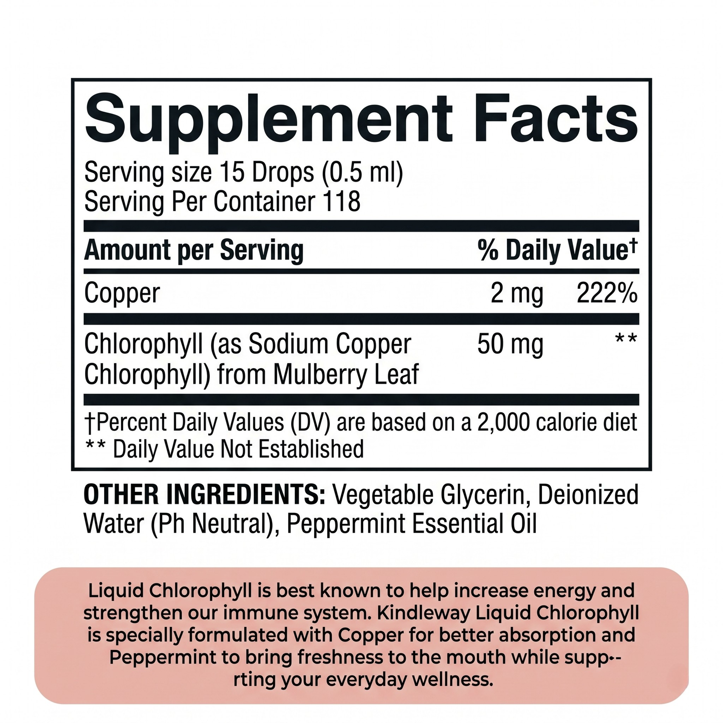 Kindleway ™ Liquid Chlorophyll